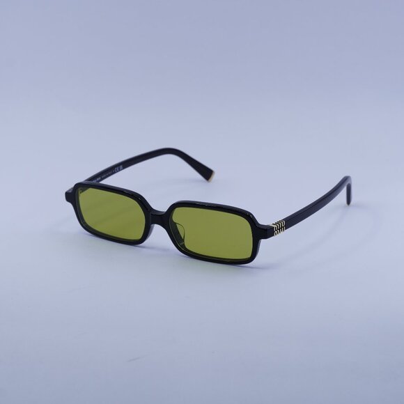 Miu Miu MU11ZSF 16K07O Sunglasses Black Rectangle Frame - Picture 2 of 11